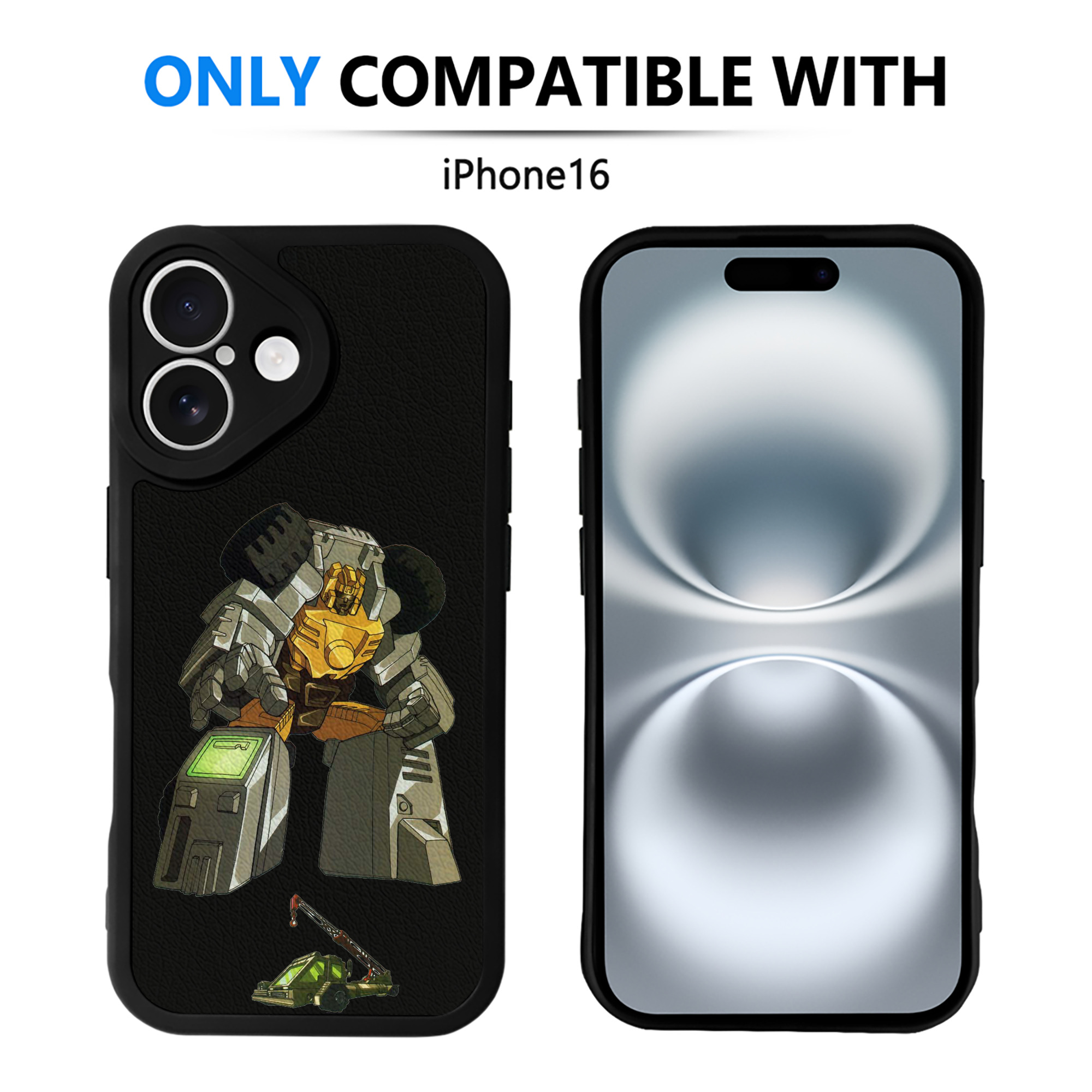 （画像用）  【iPhone 16シリーズ対応】シリコンスマホケース（レザー調） 材質：シリコン